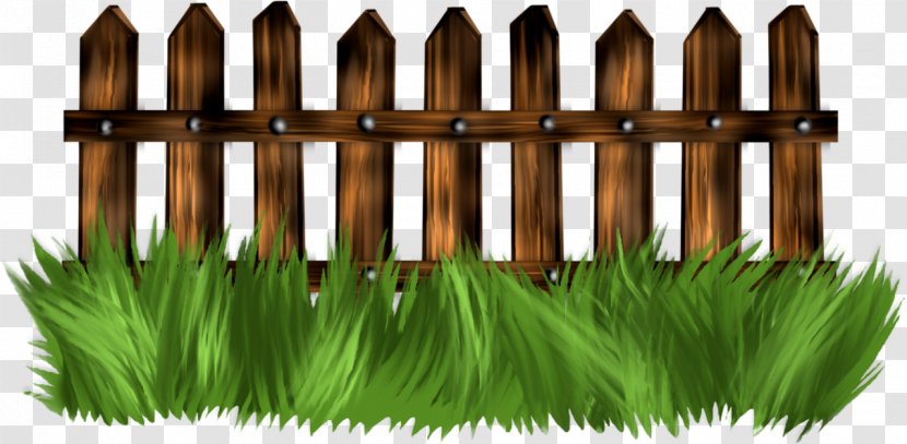 Fence Garden Clip Art - Picket - Green Transparent PNG