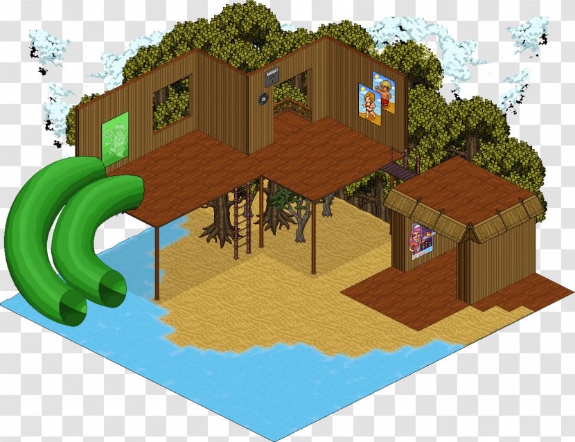 Habbo Hotel Beach Room Anonymous - Elevation - Praia Transparent PNG