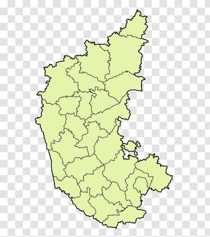 Kodagu District Shimoga Uttara Kannada Gulbarga Ramanagara - Map Transparent PNG