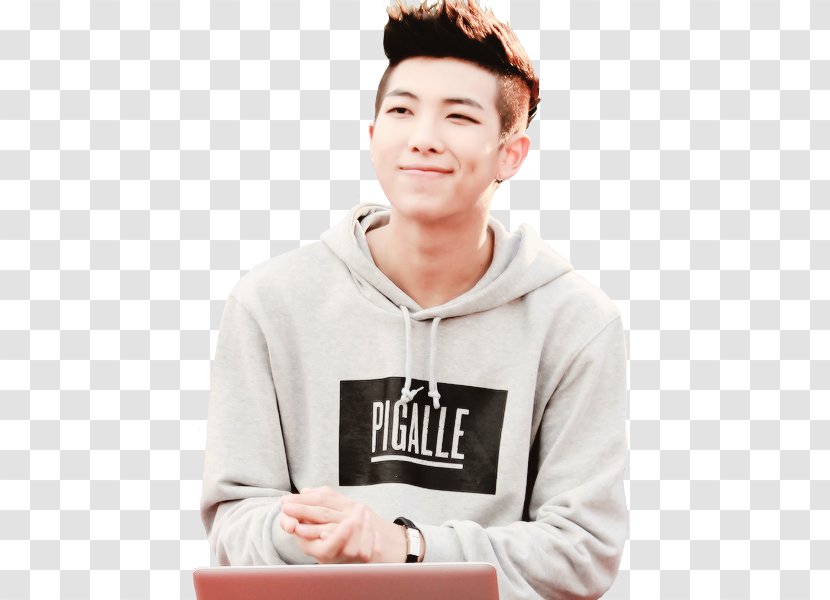 RM BTS Black Hair Human Color - Forehead Transparent PNG