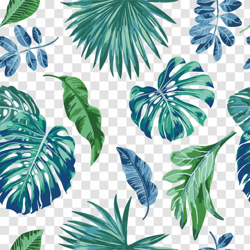 Watercolor Painting Palm Branch Tropics - Drawing - Tropical Leaf Transparent PNG