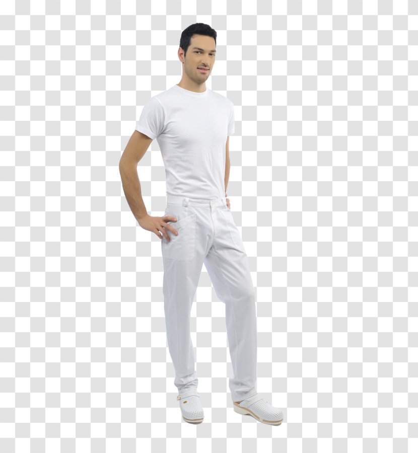 Jeans Pants T-shirt Waist Button - Sleeve Transparent PNG
