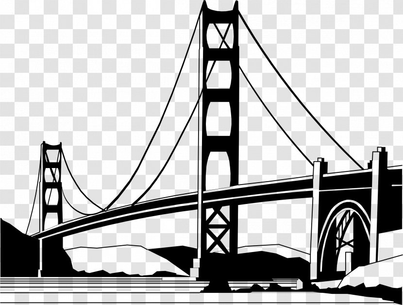 Golden Gate Bridge Palace Of Fine Arts Theatre Mackinac Clip Art - San Francisco Transparent PNG
