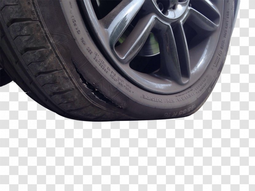 Car Flat Tire - Synthetic Rubber - The Tires Are Transparent PNG