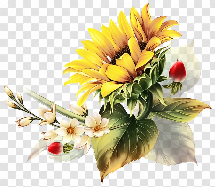 Bouquet Of Flowers Drawing - Cut - Tulip Gerbera Transparent PNG