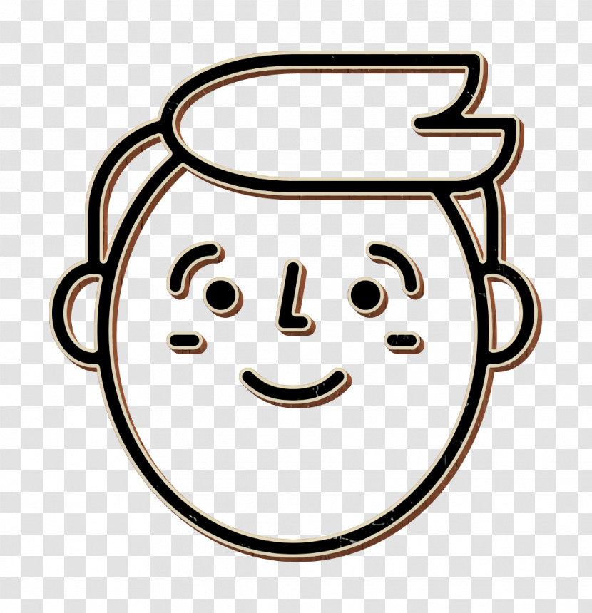 Boy Icon Happy People Outline Icon Man Icon Transparent PNG