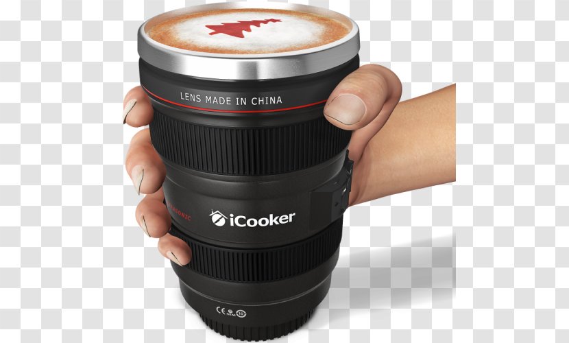 Camera Lens Coffee Cup Mug Thermoses - Metal Transparent PNG