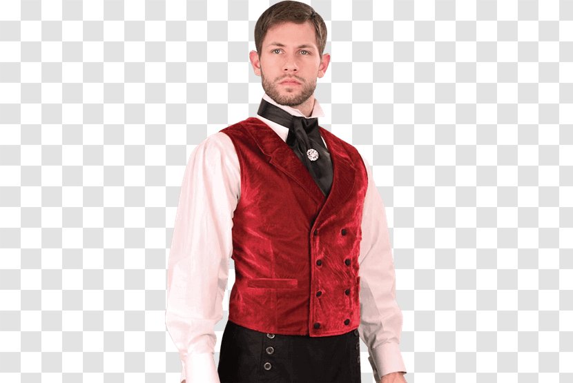 Tuxedo Gilets Waistcoat Doublet Jacket - Red Undershirt Transparent PNG