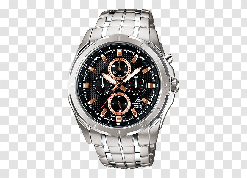 Watch Casio Edifice Chronograph Bracelet Transparent PNG