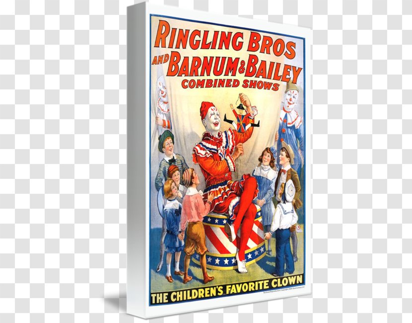 Ringling Brothers Circus Poster Bros. And Barnum & Bailey - Canvas Print Transparent PNG