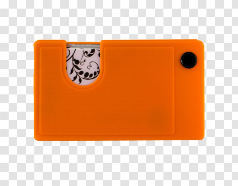 Sideswipe Wallet Mandarin Orange Rectangle - Hardware Transparent PNG