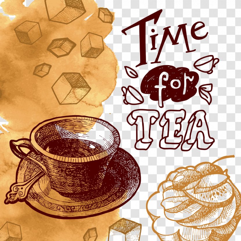 Tea Party Coffee Illustration - Cup - Vintage Transparent PNG