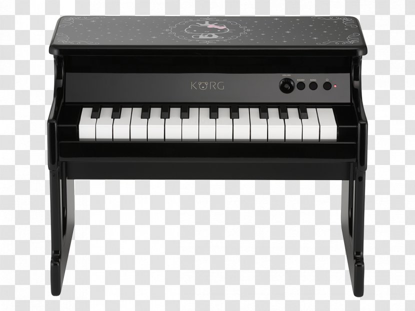 Toy Piano Digital Korg Keyboard - Watercolor Transparent PNG
