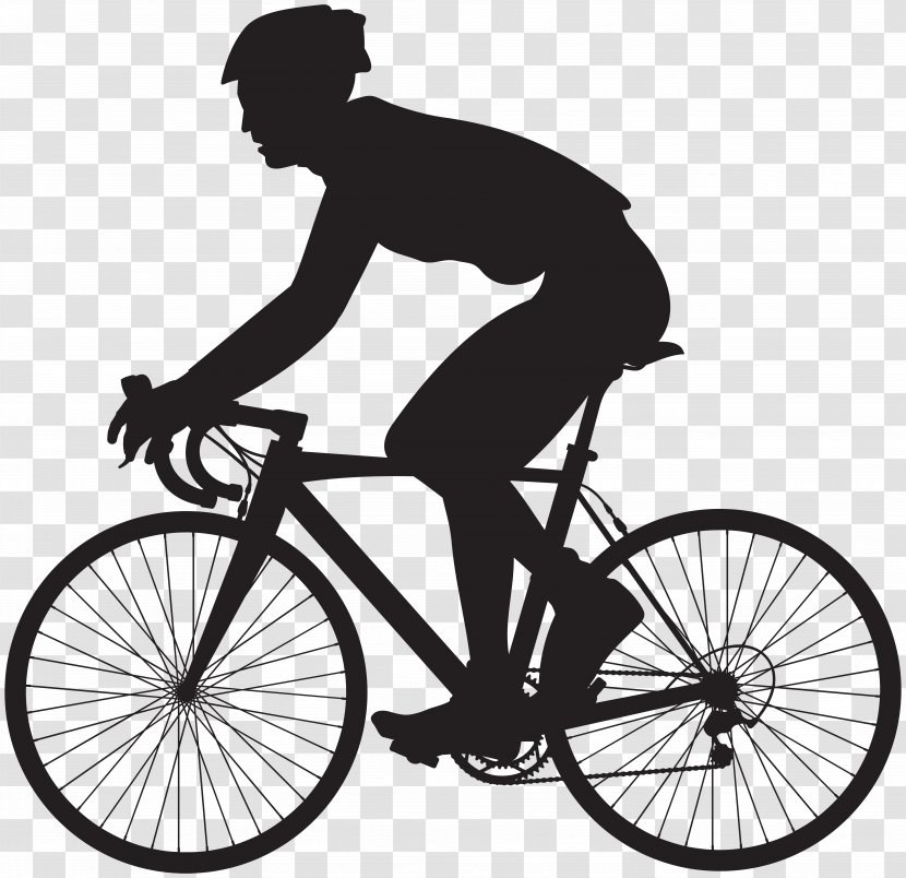 Bicycle Pedal Wheel Cycling BMX Bike Rim - Headgear - Cyclist Silhouette Clip Art Image Transparent PNG