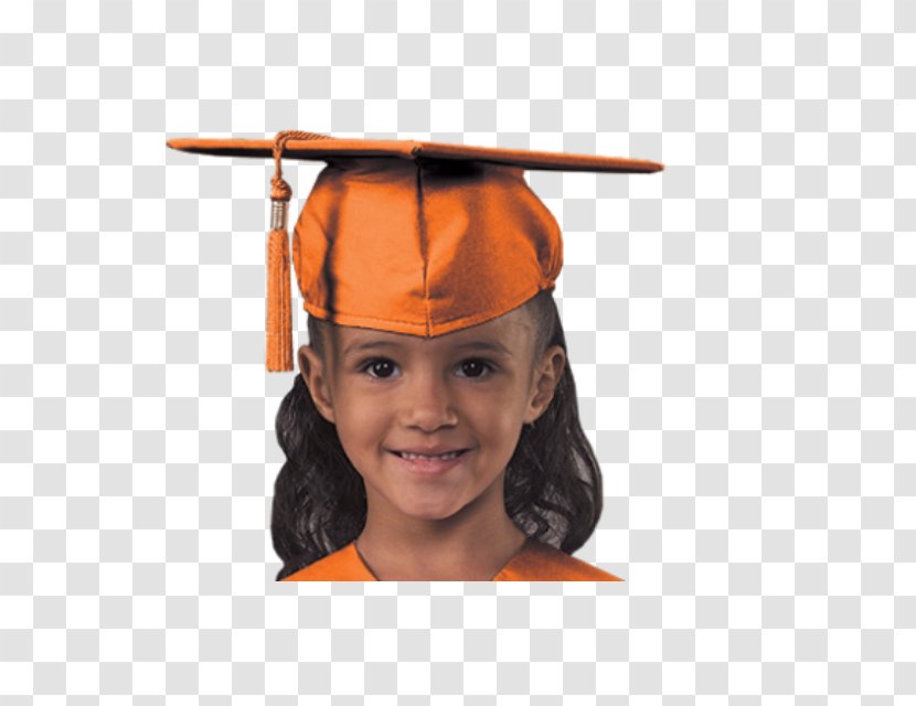 Cap Robe Gown Hat Graduation Ceremony - Red - Kindergarten Transparent PNG