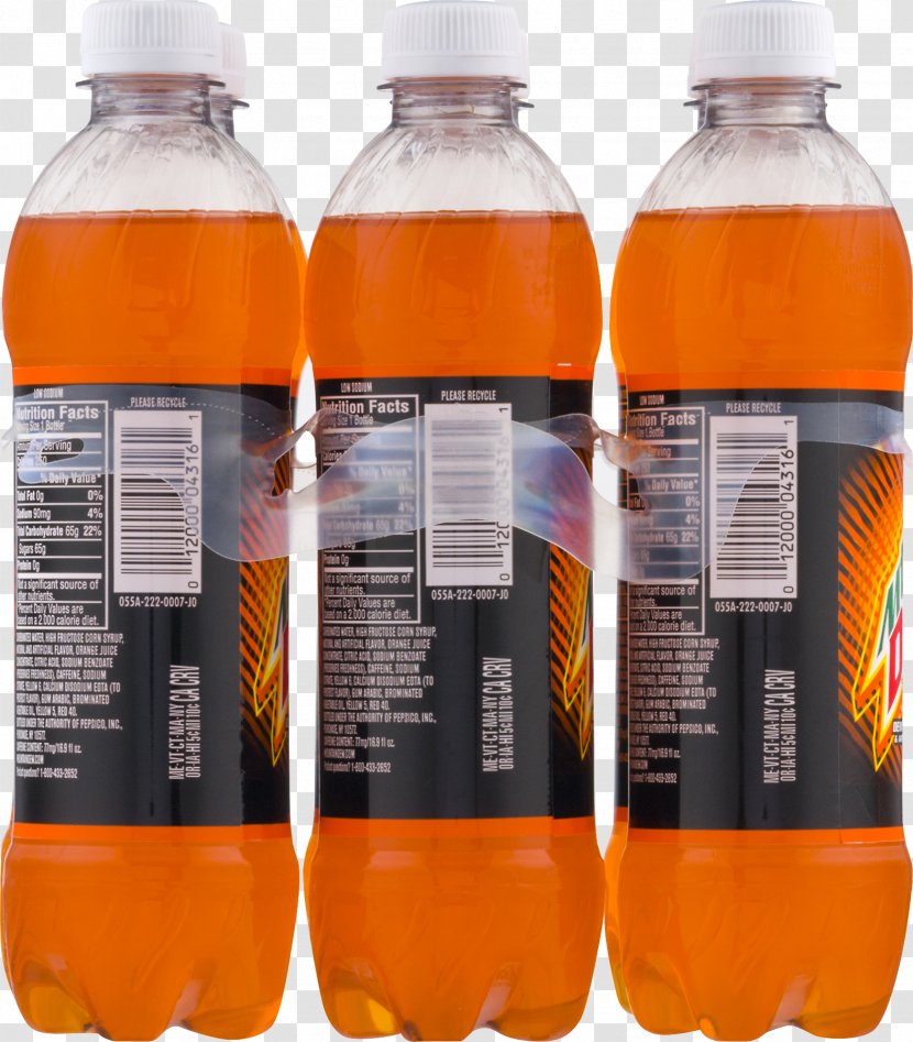 Fizzy Drinks Enhanced Water Orange Soft Drink Carbonated - Ingredient - Mountain Dew Transparent PNG