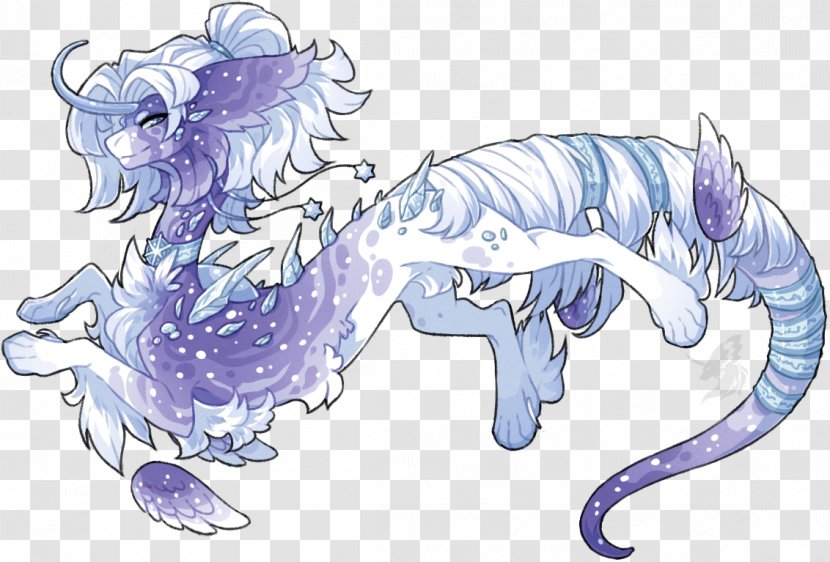 Horse Dragon Cartoon - Heart - Winter Night Transparent PNG