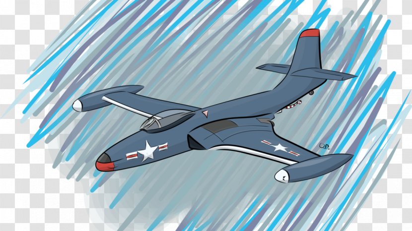 Airplane Artist McDonnell F2H Banshee Aerospace Engineering - Art - Poster Transparent PNG