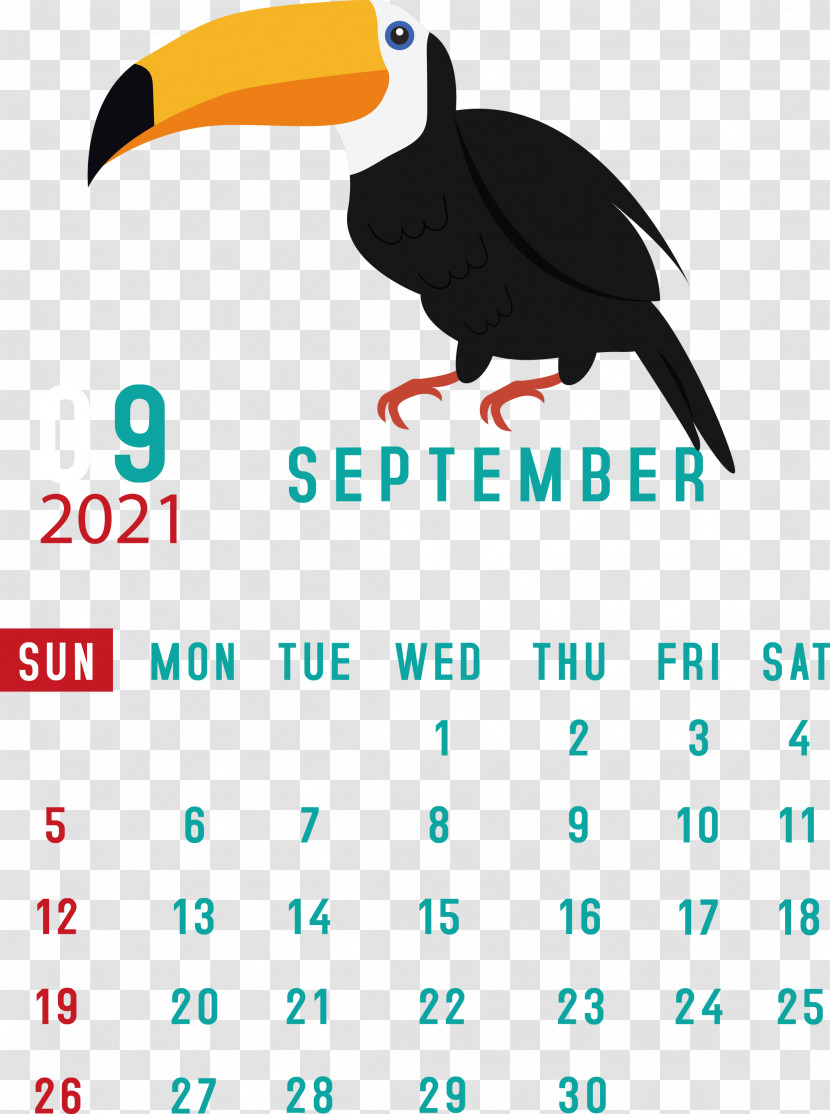 September 2021 Printable Calendar September 2021 Calendar Transparent PNG