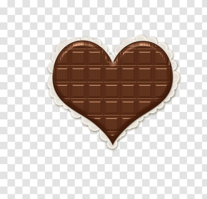 Chocolate - Heart - Brown Transparent PNG