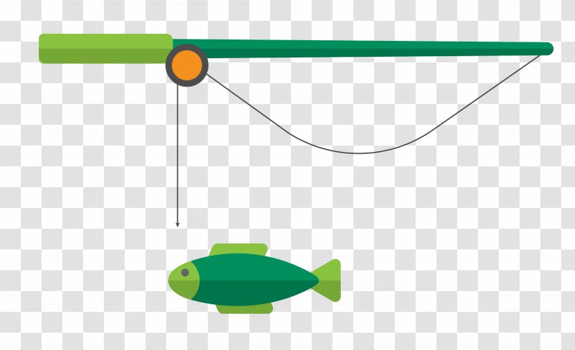 U7aff Fishing Rod Clip Art - Fish - Vector Material Transparent PNG