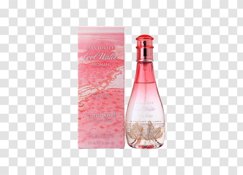 Amazon.com Davidoff Cool Water Perfume Eau De Toilette - Coral Reef - (Davidoff) Pink Beauty Fragrance Love Sea Edition 100ml Packaging Transparent PNG