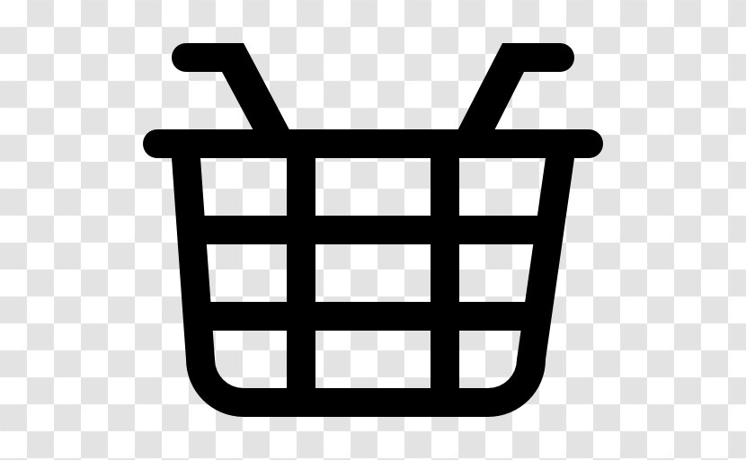 Shopping Cart Online Basket - Black And White - Ecommerce Icon Transparent PNG