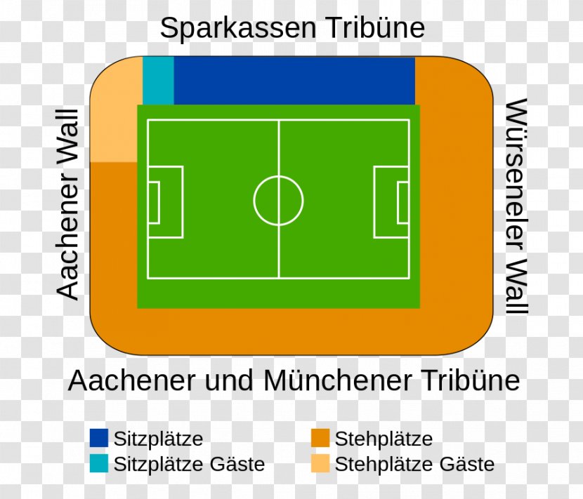 New Tivoli Old Alemannia Aachen Stadium Football - Rectangle Transparent PNG