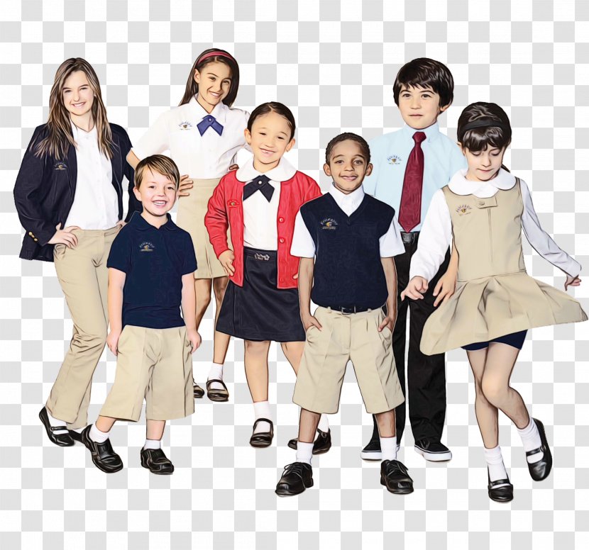 School Uniform Human Behavior Social Group Shoulder Public Relations - Sleeve Transparent PNG