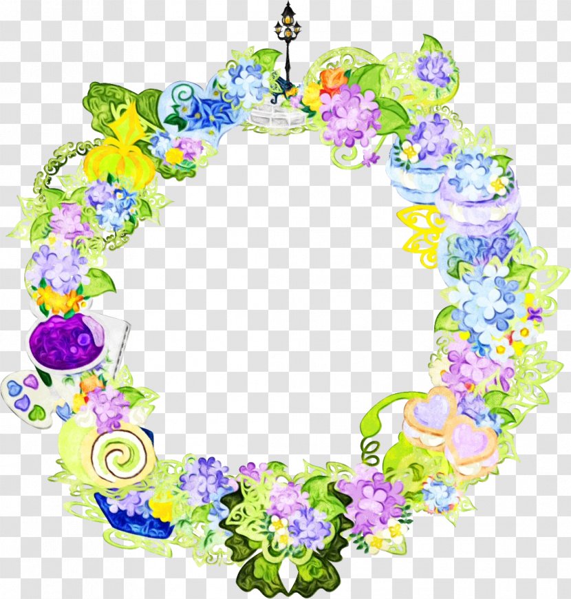 Floral Design Cut Flowers Picture Frames - Lei - Wreath Transparent PNG