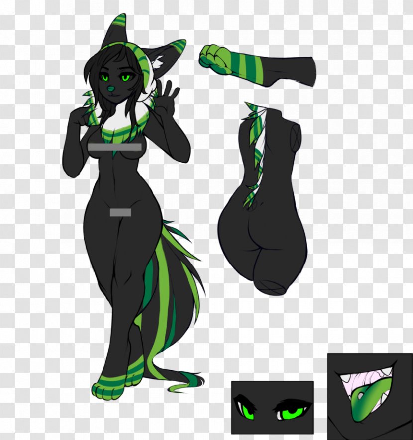 Costume Design Cartoon Character - Animal - Green Stripes Transparent PNG