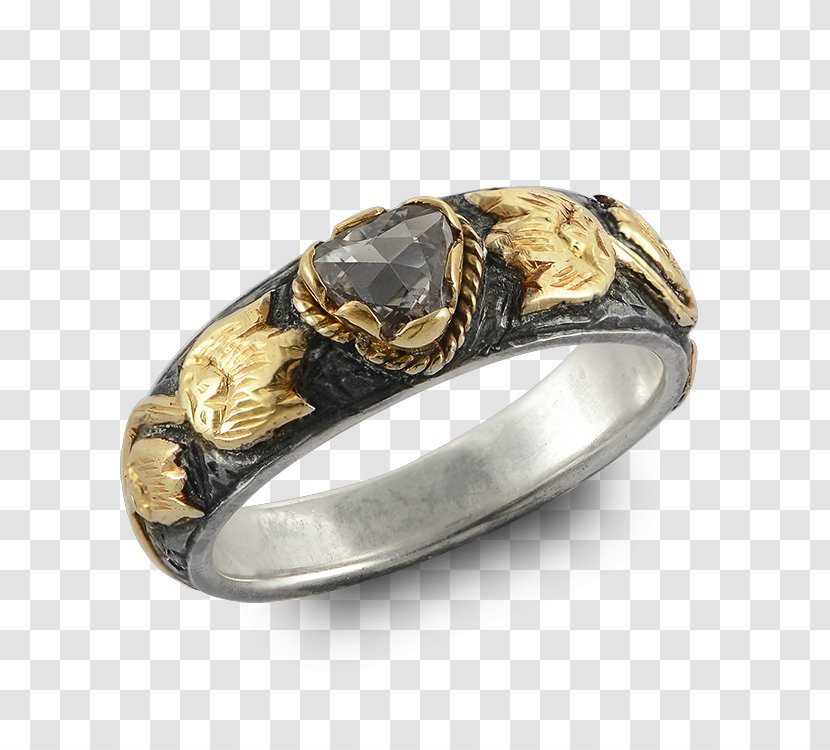 Wedding Ring Silver Colored Gold Gemstone - Carved Exquisite Transparent PNG