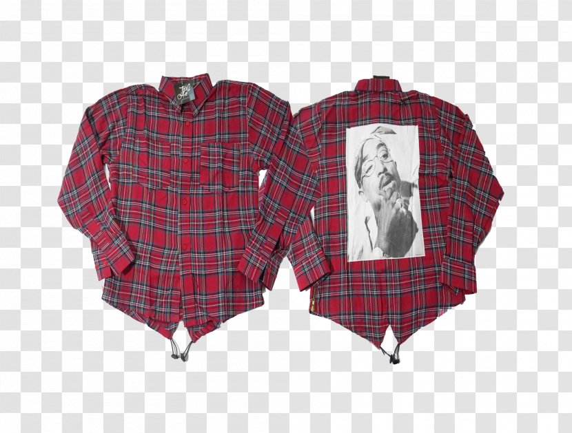 Tartan Outerwear - Red - Flannel Transparent PNG