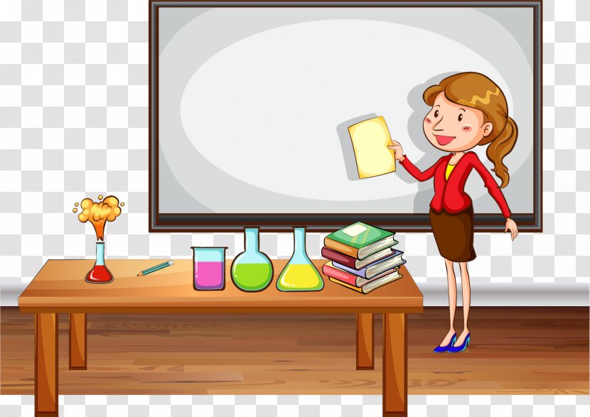 Student Teacher Docente Photography Illustration - Drawing - Vector Hand-painted Lectures Of Female Teachers Transparent PNG