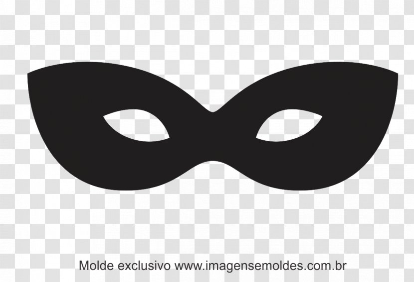 Mask Carnival Black Logo Design - Nose - Mascara De Carnaval Transparent PNG