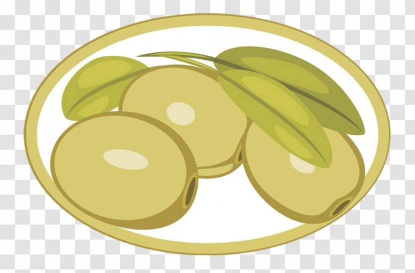 Olive Oil Vegetable Fruit Illustration - A Plate Of Olives Transparent PNG
