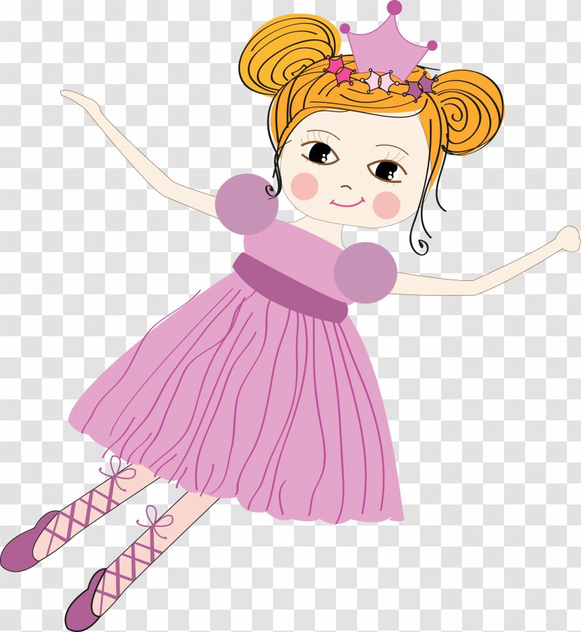 A Little Princess Cartoon Illustration - Fictional Character - Cute Characters Transparent PNG