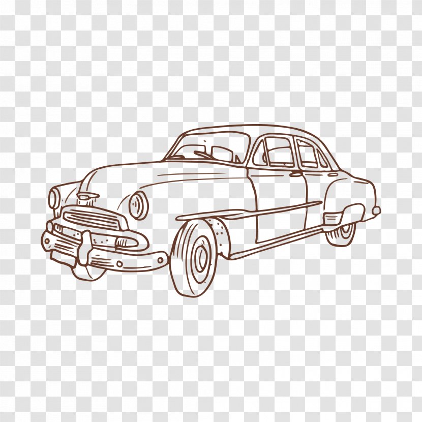 Vintage Car Euclidean Vector - Brand - Automotive Artwork Transparent PNG