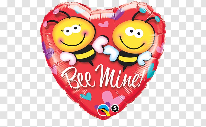 Mylar Balloon Toy Birthday One Image Deco - Valentine S Day - Mining Honey Bees Transparent PNG