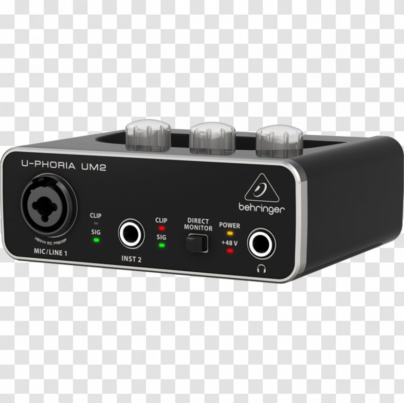 Microphone Behringer U-Phoria UM2 Audio BEHRINGER U-PHORIA UMC22 Transparent PNG