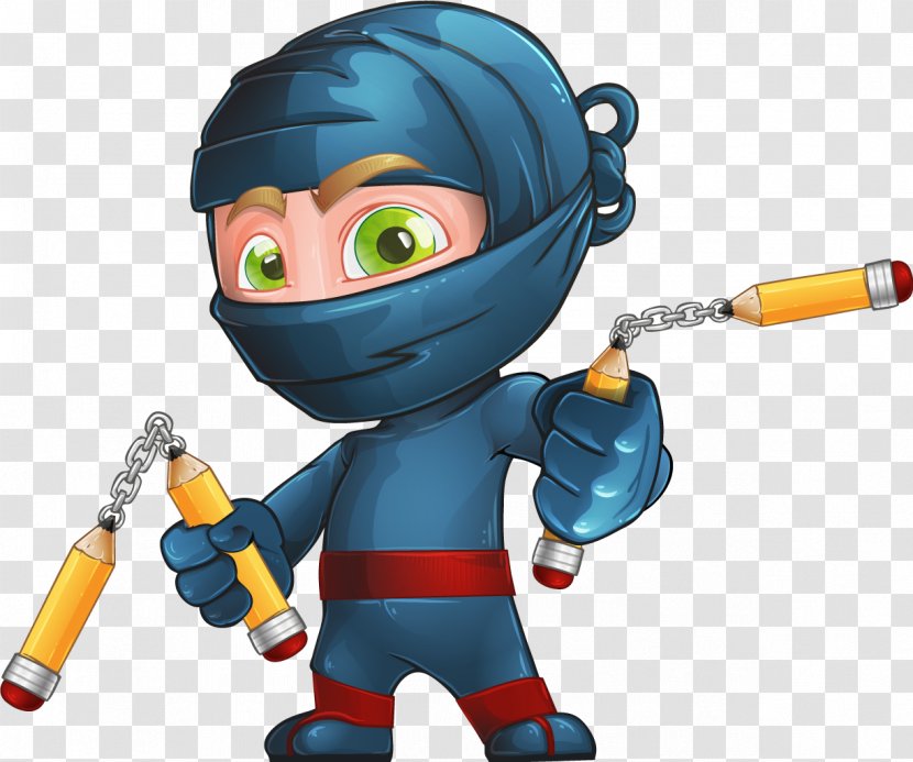 Animated Cartoon Character Vector Graphics Image - Astronaut - Ninja Transparent PNG