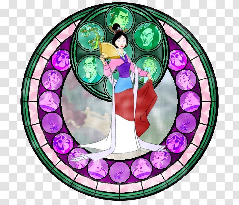 Merida Stained Glass Fa Mulan Disney Princess - Magic Kingdom Transparent PNG
