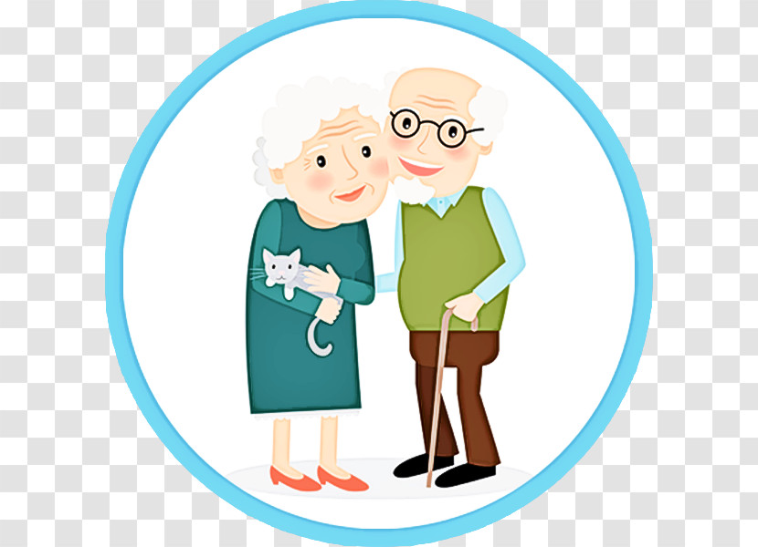 Cartoon Gesture Grandparent Transparent PNG