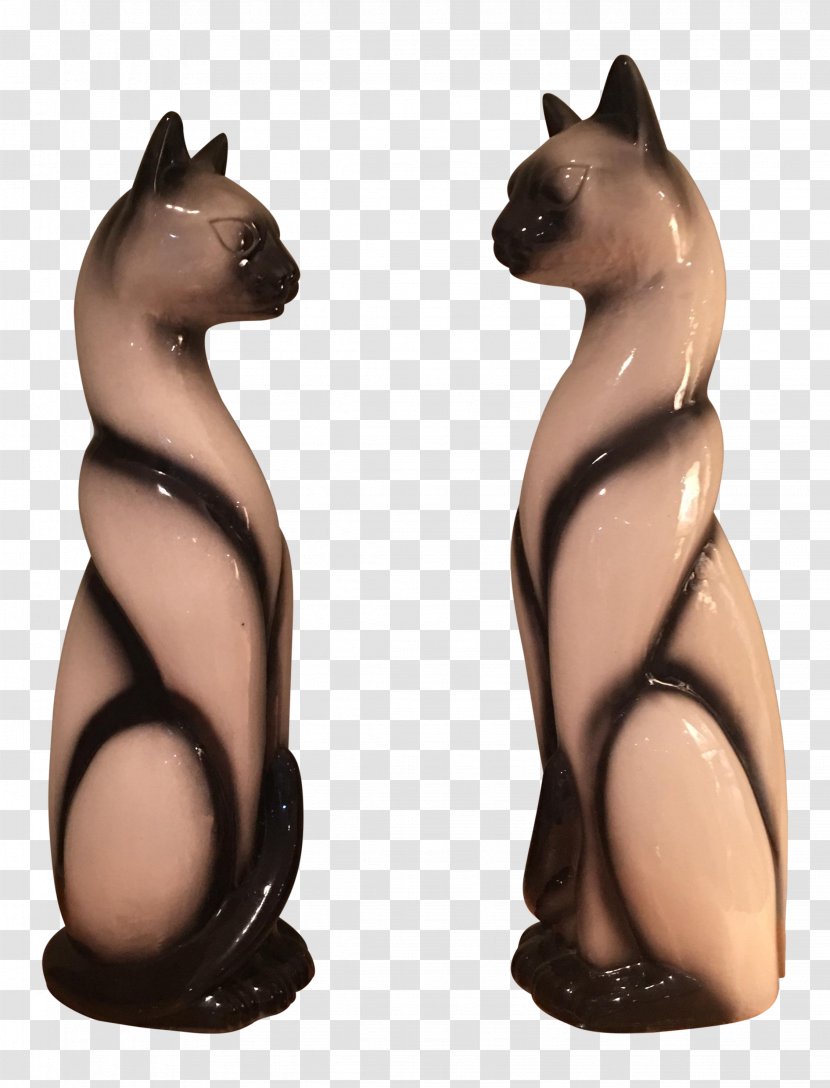 Siamese Cat Porcelain Towel Chairish Figurine - Italian People Transparent PNG
