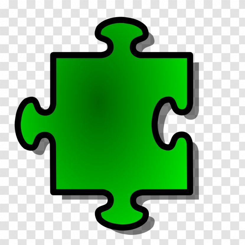 Jigsaw Puzzles Green Clip Art - Smear Crossword Clue Transparent PNG
