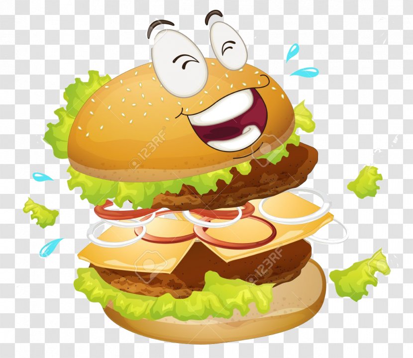 Hamburger Cheeseburger French Fries Fast Food - Cuisine - Fried Chicken Transparent PNG