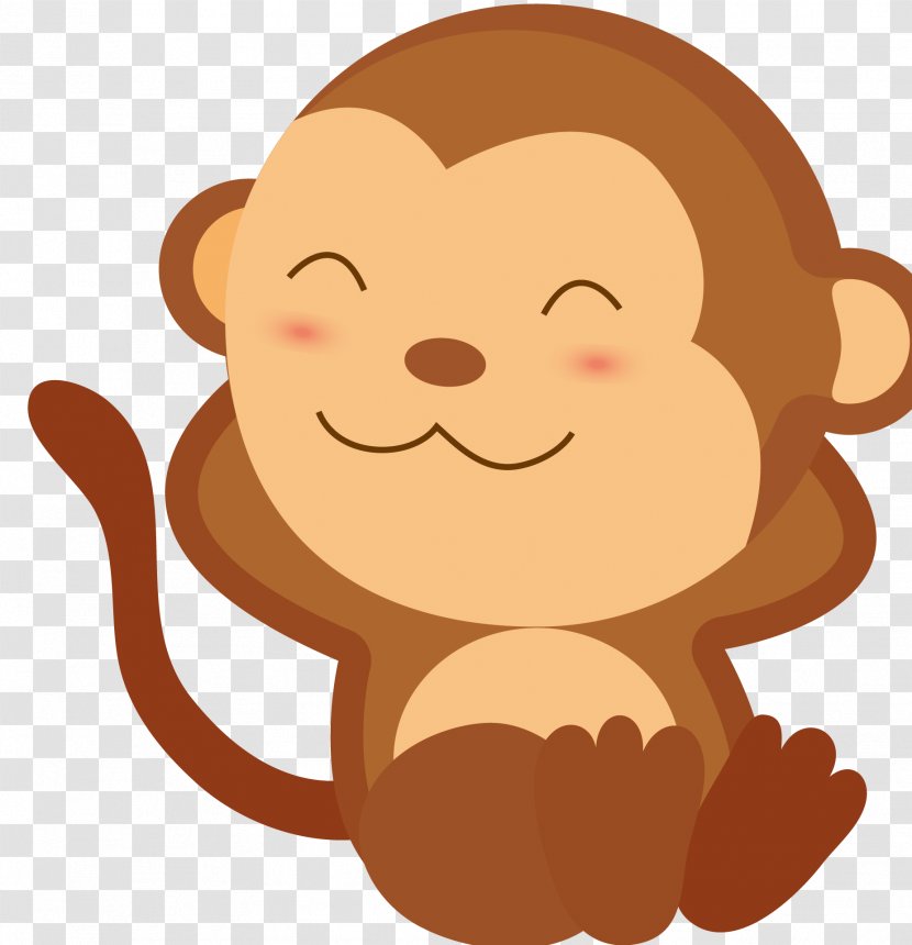 Monkey Clip Art - Facial Expression - Cartoon Baby Sleep HD Picture Transparent PNG