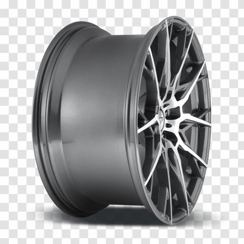 Alloy Wheel Rim Tire Custom - Spoke - Brushed Transparent PNG