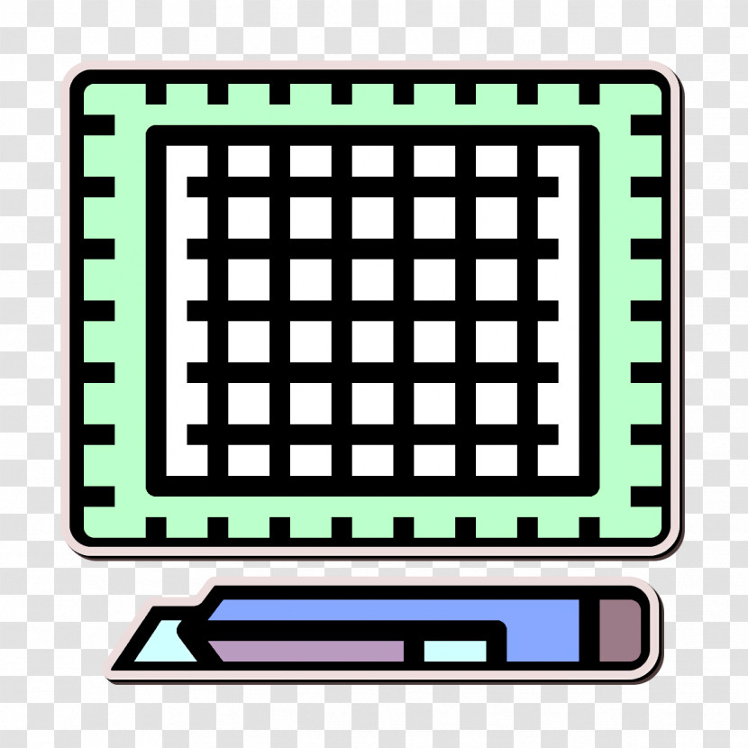 Cartoonist Icon Cutting Mat Icon Transparent PNG