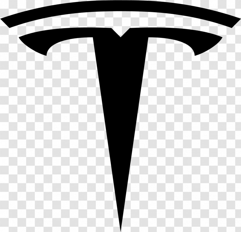 Tesla Logo - Sticker - Symbol Blackandwhite Transparent PNG